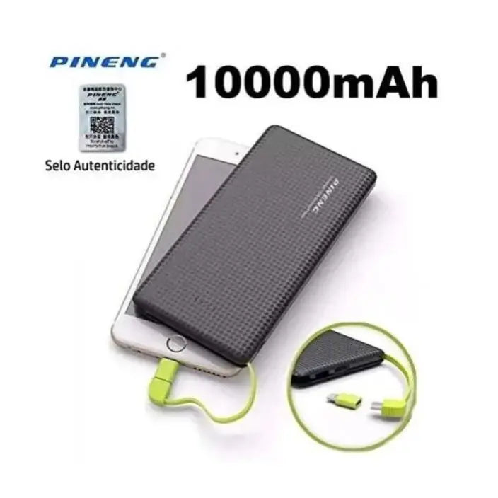 Carregador portátil Pineng Power Bank 10.000m Ah